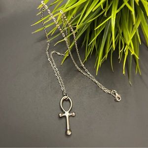 Stainless Steel Ankh Pendant Necklace